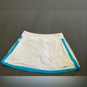 Nike Skort White‎ Blue Athletic Tennis Golf Running Skirt
